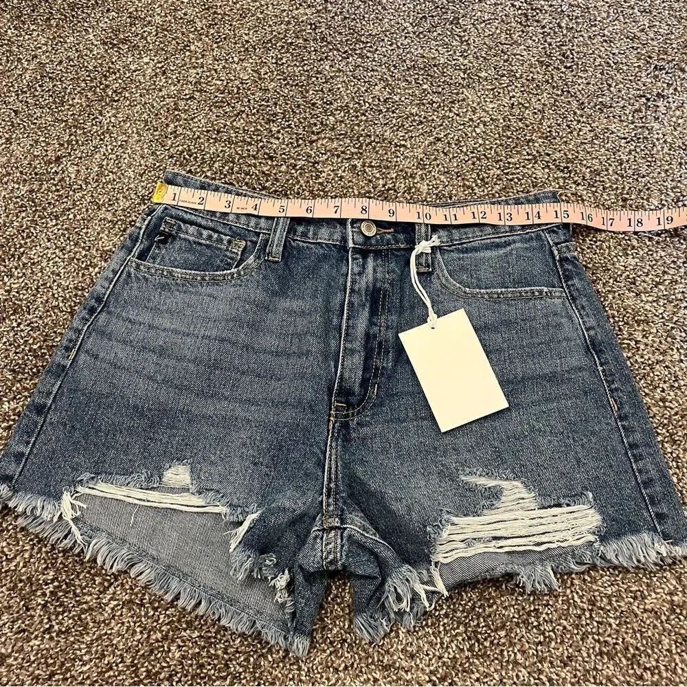 KanCan ISABELLE HIGH RISE MOM SHORTS NEW Size 9/28 - Picture 12 of 14